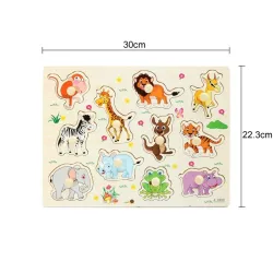 Les animaux de caricature - jouets de puzzle pour enfants